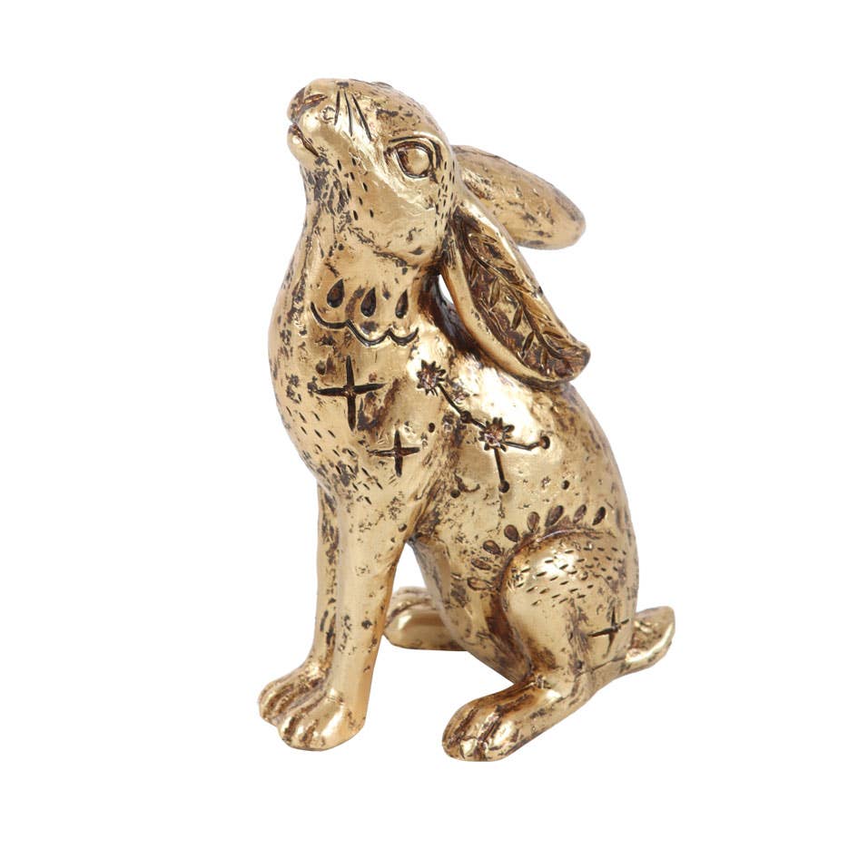 Figurine décorative en forme de lièvre mystique de 13 cm