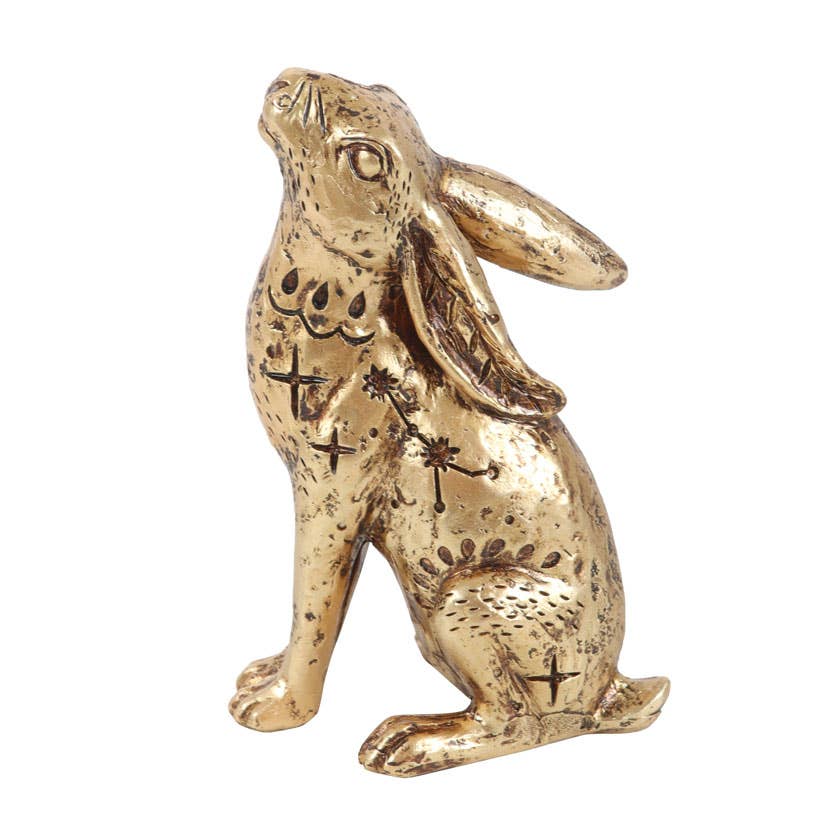 Figurine décorative en forme de lièvre mystique de 13 cm