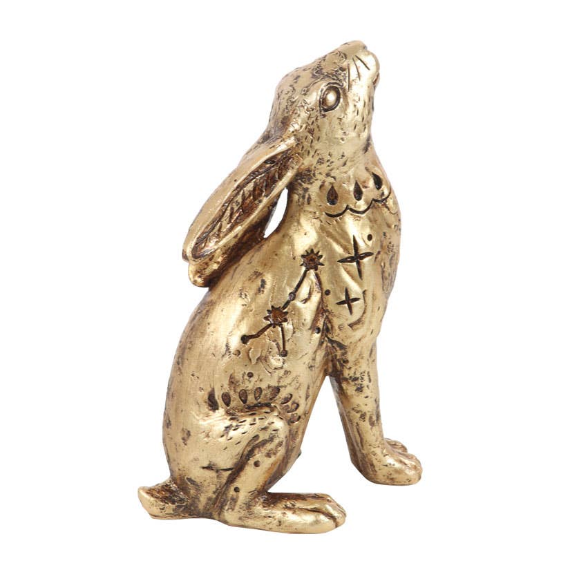Figurine décorative en forme de lièvre mystique de 13 cm